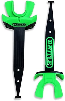 Battle Sports Speed Pro Two-Tone Mouthguard, Black/Neon Green