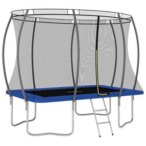 Vetnasa Cama elástica Rectangular 274x183x76 cm 150 kg Juegos y Juguetes, Estructuras para Juegos al Aire Libre, Camas elásticas Azul 55,6 KG