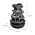 xpiyaer 15.7” High Rock Falls Tabletop Water Fountain with LED Lights - Indoor 5-Tier Cascading Fountain for Home and Office Decor (Gray_3, 15.7" high)