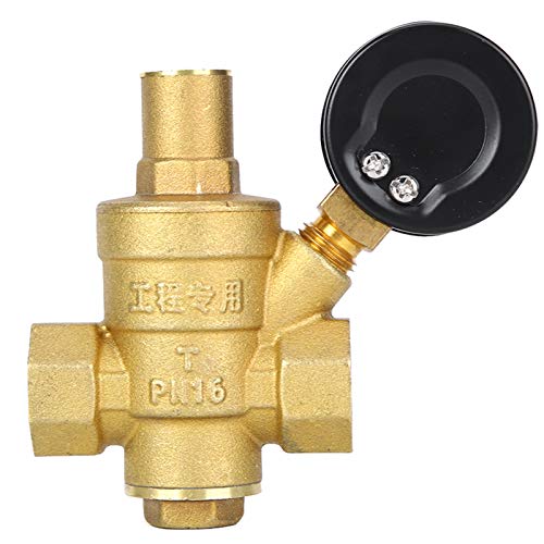 Regulador de agua regulable para proteger tuberías con manómetro Zunate 4
