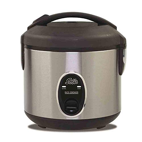 Solis Reiskocher, Weißer/brauner Reis, Warmhaltefunktion, 4 Tassen Reis, 0,8 Liter,...