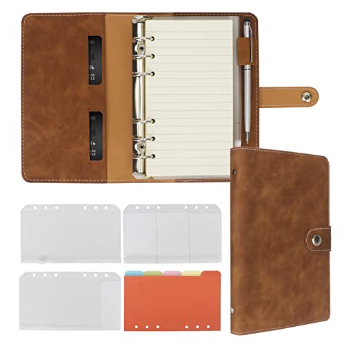 Classeur A6 FYY : fini le désordre avec ce carnet en cuir rechargeable à 6 anneaux