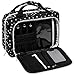 Large Hanging Toiletry Cosmetic Bag For Women - XL Hanging Travel Toiletry And Makeup Organizer Bag With Many Pockets (black polka dot)