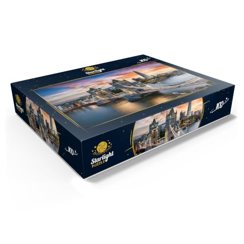 MyPuzzle Tower Bridge and Skyline of London, Great Britain - Rompecabezas Premium de 100 piezas para Adultos miniatura 3
