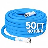 FEVONE Garden Hose 50 ft, Kink-Free Triangular Prism Design