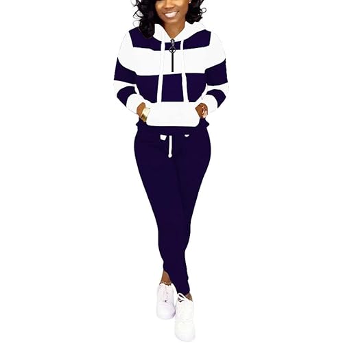 Nimsruc Two Piece Outfits For Women Jogging Suits Casual Sweatsuits Jogger Tracksuits Long Sleeve Hoodie Matching Sets