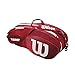 Wilson Team III 6 Pack Tennis Bag - Red/White