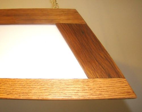 Antique Natural Oak Billiards Pool Table Light