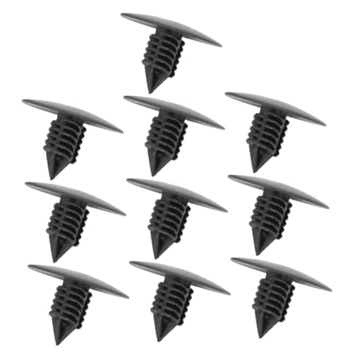 HOODANCOS 10個車用プラスチックリベットクリップ 車体バンパーフェンダートリム用 プッシュ式ファスナー 耐久性 リベットポスト圧着で確実固定