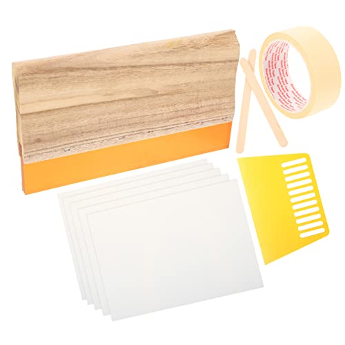 Kit de sérigraphie DOITOOL avec raclette en bois et planche de transfert stable - 2