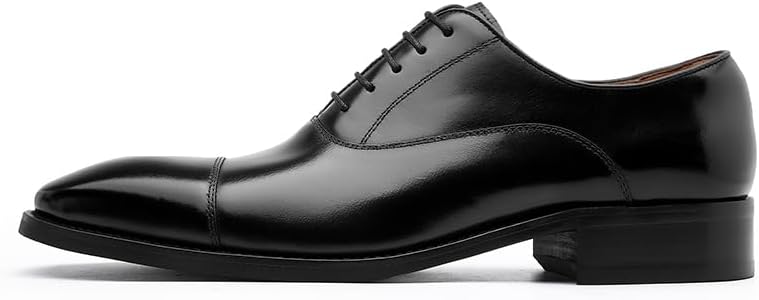DESAI Men’s Dress Shoes with Genuine Leather in Classic Formal Oxford Leather Shoes for Men - Image 5