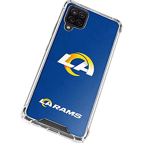 Skinit Clear Phone Case Compatible with Galaxy A12 - Officially Licensed NFL Los Angeles Rams Distressed Design