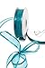 Teal Organza Ribbon with Satin Edge-25 Yards X 7/8 Inches