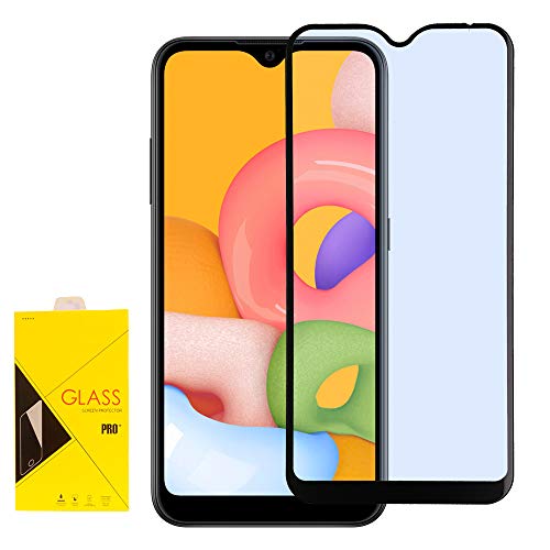 Film protection Galaxy A01 verre trempé plein écran noir pour sécuriser votre smartphone en voyage