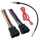Thewinio Radio Stereo Wiring Harness with Antenna Adapter for 2006-2017 Chevrolet, GMC, Pontiac, Cadillac, Buick Aftermarket GM Chevy Wire Plug Connector Kit Car Cable Replacement
