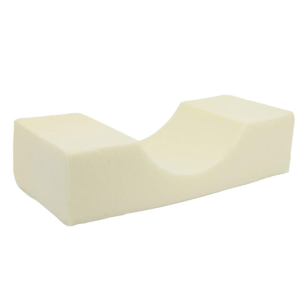 Cuscino Ergonomico In Memory Foam Per Extension Ciglia - Con Fessure Per Pinzette, Nero/Grigio - 5