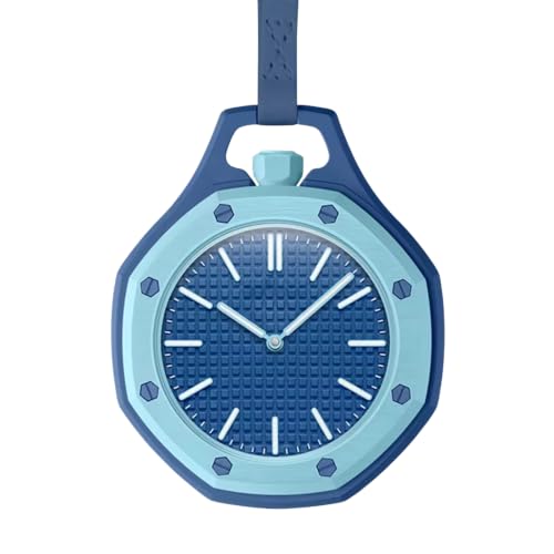 GOLDENIZE FASHION Royal Pop Quartz Pocket Analog Watch Fashion Hanging Pendant Watch Unique Casual Multicolor Dial Pocket Watch for Boy's & Girl's Pocket Watch for Gift (Purple)