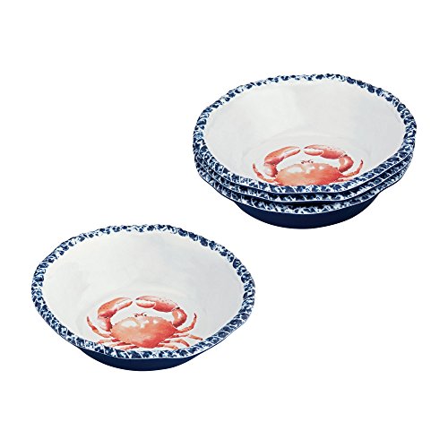 Gourmet Art 12-Piece Crab Melamine Dinnerware Set - Thumbnail 6