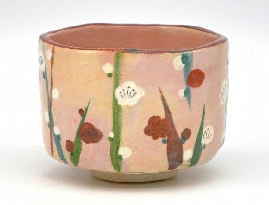 Amazon | 茶道具 茶器 抹茶 茶碗 槍梅の絵京都 和食器 | ノー