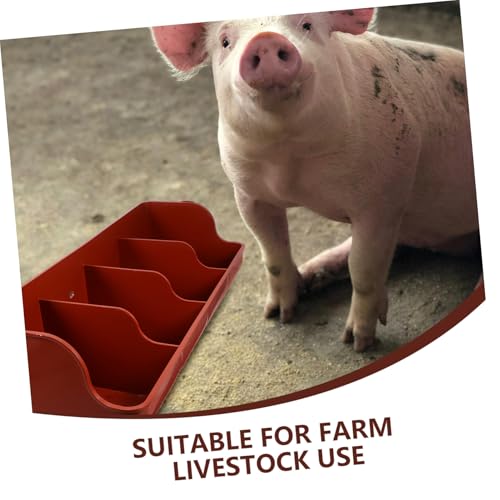 Mangeoire pour chèvres anti-gaspillage Hemobllo, plastique résistant multi-slots de ferme - 7