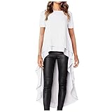 MATERIAL - Aus Polyester . damen sommer t-shirt oberteile ist aus hochwertigen materialien gefertigt, weich, elegant, hautfreundlich und langlebig genug für den alltag. stilvolles und modisches design machen Sie attraktiver und charmant.