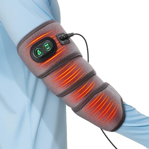 Heating Pad for Arm, Adjustable Arm Heat Pad for Tennis Golfers Elbow & Arthritis, Breathable Arm Heating Pad Sleeve, 4 Heat Settings, 78.5