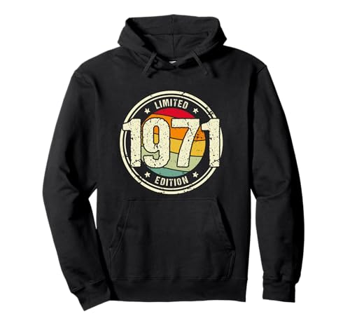 Retro 51 Años Nacido en 1971 Edición Limitada 51 Cumpleaños Sudadera con Capucha