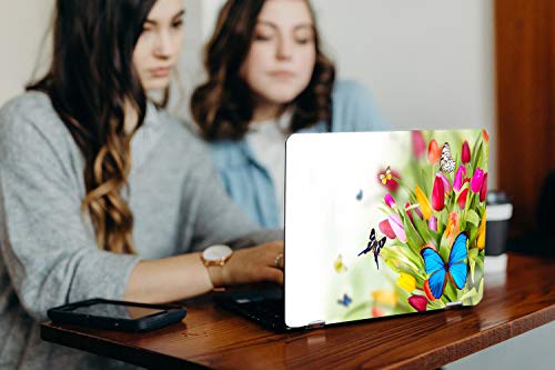 Image of GalaxsiaTM Butterfly D8 Vinyl Laptop Skin /Sticker /Cover /Decal Compatible for Any 14 inch Inches Laptop (Hp /Dell /Sony /Acer /Lenovo /Asus. Etc) Or Notebook.