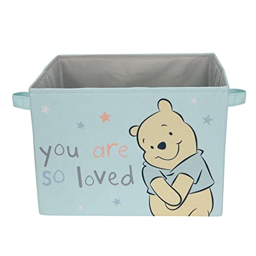 Lambs & Ivy Disney Baby Winnie the Pooh Blue Foldable Storage Basket/Container - Image 3