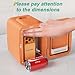 CROWNFUL Mini Fridge, 4 Liter/6 Can Portable Cooler and Warmer Personal Refrigerator for Skin Care, Cosmetics, Beverage, Food,Great for Bedroom, Office, Car, Dorm(Orange)