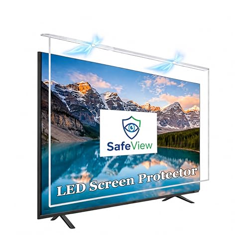 Image of 43 Inch TV Screen Protector | 3mm Thickness | Transparent Acrylic Screen Guard | 9H Hardness | Anti-Scratch, Waterproof, Glossy Finish | Compatible with LED & LCD TVs