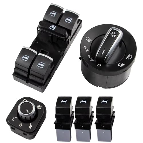 Commande vitre électrique pour trajets confortables en Golf et Jetta - Pack 6 pcs - 5
