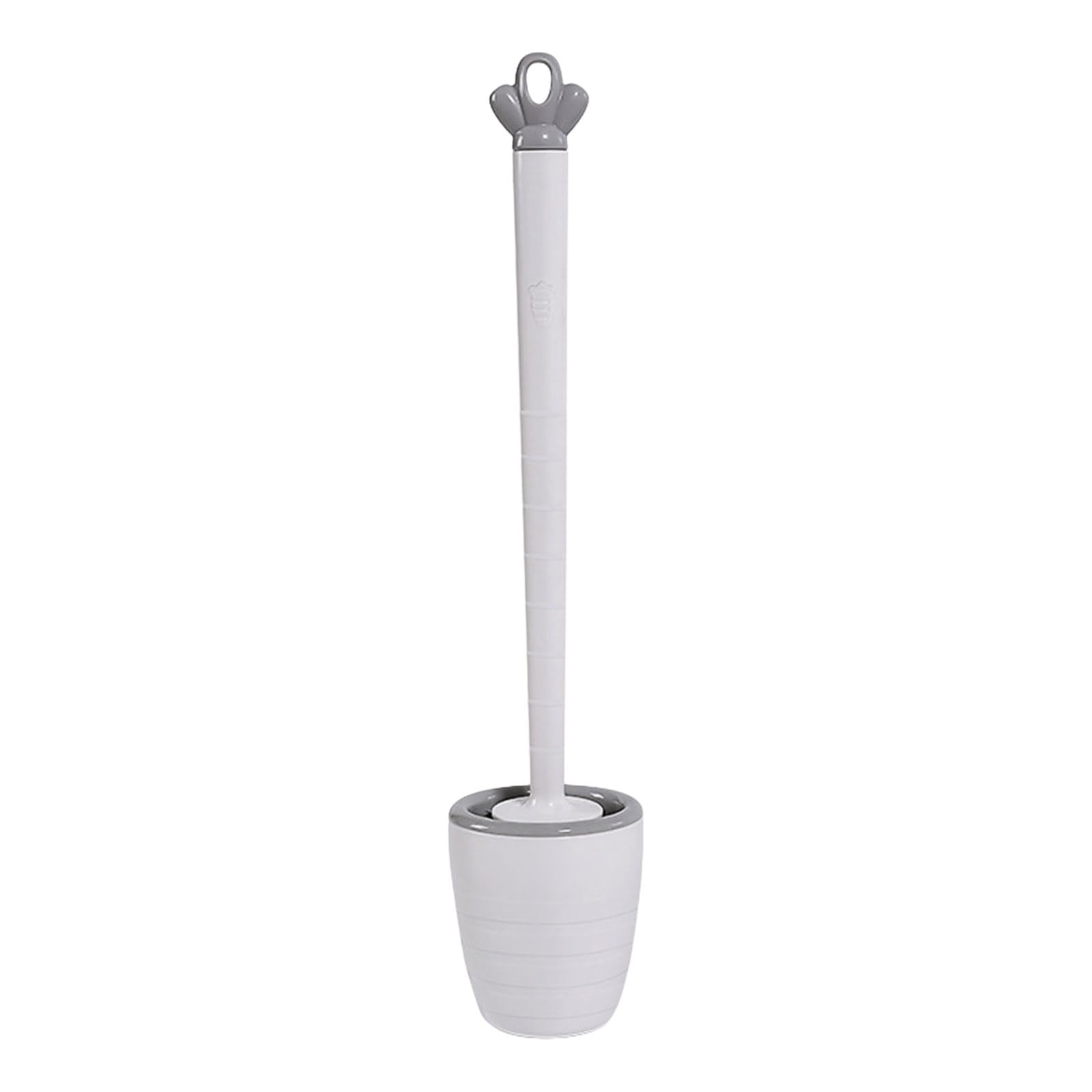 WEILWH Toilet Brush Lavatory Carrot Holder Set No Drill Innovative Bathroom Cleaning Cleaning