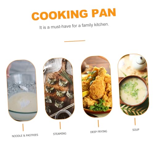Sartén Wok de acero inoxidable con mango y diseño antiadherente miniatura 4