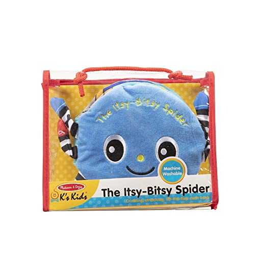 Melissa & Doug K's Kids Itsy-Bitsy Spider 8-Page Soft Activity Book For Babies And Toddlers - Cloth Baby Book And Sensory Toy With Textures To Grasp And Pages To Play Peekaboo, Ages 1 Month+ #TOP4