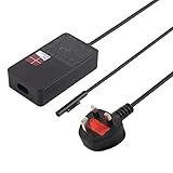 Neuf High-Tech Place 44W 15V 2.58A AC Adapter Power Supply for Microsoft Surface Pro 5 1796/1769, UK Plug
