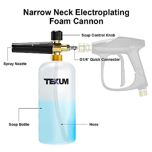 Texum TX-50D Portable high Pressure Car Washer Machine for Washing car, Bike, Vehicle, 185 Bar Max Pressure and 2200 watt Motor Power. (Updated Model)