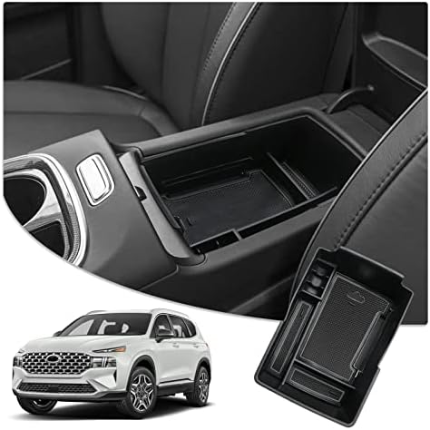 Ruiya per Hyundai Tucson NX4 (Automatico) 2021-2024 Console Centrale Portaoggetti, Organizer da Braccioli per Console Tucson Accessori Centrale Consolle Braccioli Vano Contenitore Portaoggetti