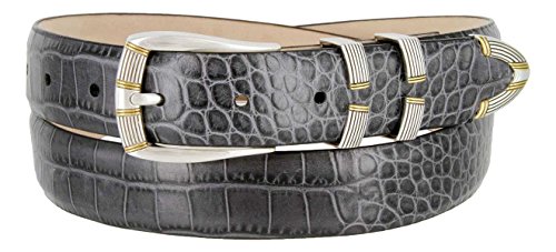 Menlo Men's Designer Genuine Full-Grain Cowhide Leather Dress Belt 1-1/8