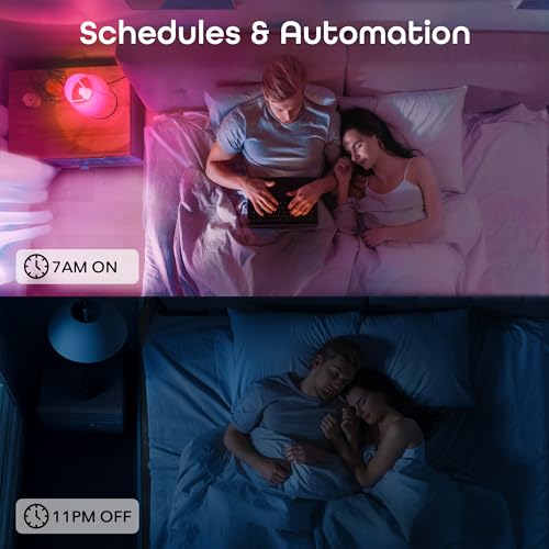 Image of Geeni Prisma Plus 800 Dimmable Smart Light Bulbs with 2.4 GHz Wi-Fi Connectivity - Color-Changing & Tunable White, A19 LED Smart Bulb - Works with Alexa & Google, 8-Pack
