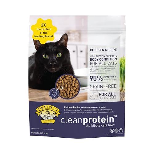 Image of Dr. Elsey's cleanprotein Chicken Cat Kibble 6.6 lb. Bag (Pack of 3)