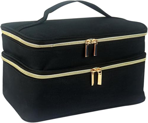 Douchi Large Sewing Accessories Organizer | Storage Basket for Supplies Scissor Needles Black