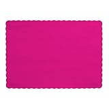 Creative Converting 50 Count Touch of Color Paper Placemats, Hot Magenta