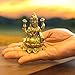 LOVENSPIRE Brass Lakshmi Idol Statue Religious Figurine Goddess Laxmi Devi Murti Sculpture for Diwali Puja Room Home Temple Mandir Decor - Housewarming Return Gift (2.9 Inch)