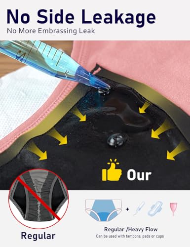 No-side-leaks Leakproof 2.0 Heavy Flow Period Underwear for Women2