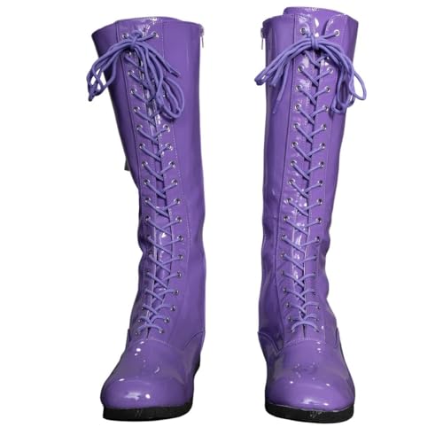 Pro Wrestling Costume Boots Super Hero Wrestler Halloween Cosplay