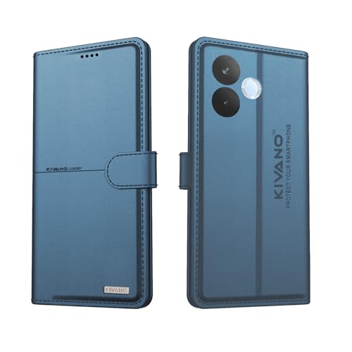Image of Compatible with Oppo A5 Pro 5G Flip Cover | Leather Finish | Inside Pockets & Inbuilt Stand | Shockproof Wallet Style Magnetic Closure Back Cover Case