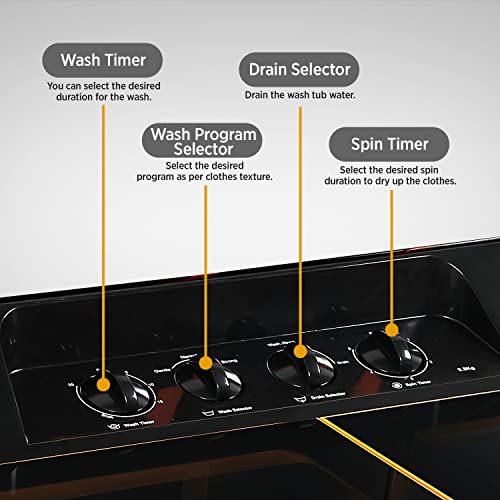 Image of Intex Top Loading Washing Machine 8 KG Semi Automatic ( Tricolor, 8.0 kg, Full Glass Lid, SA80BLFG)