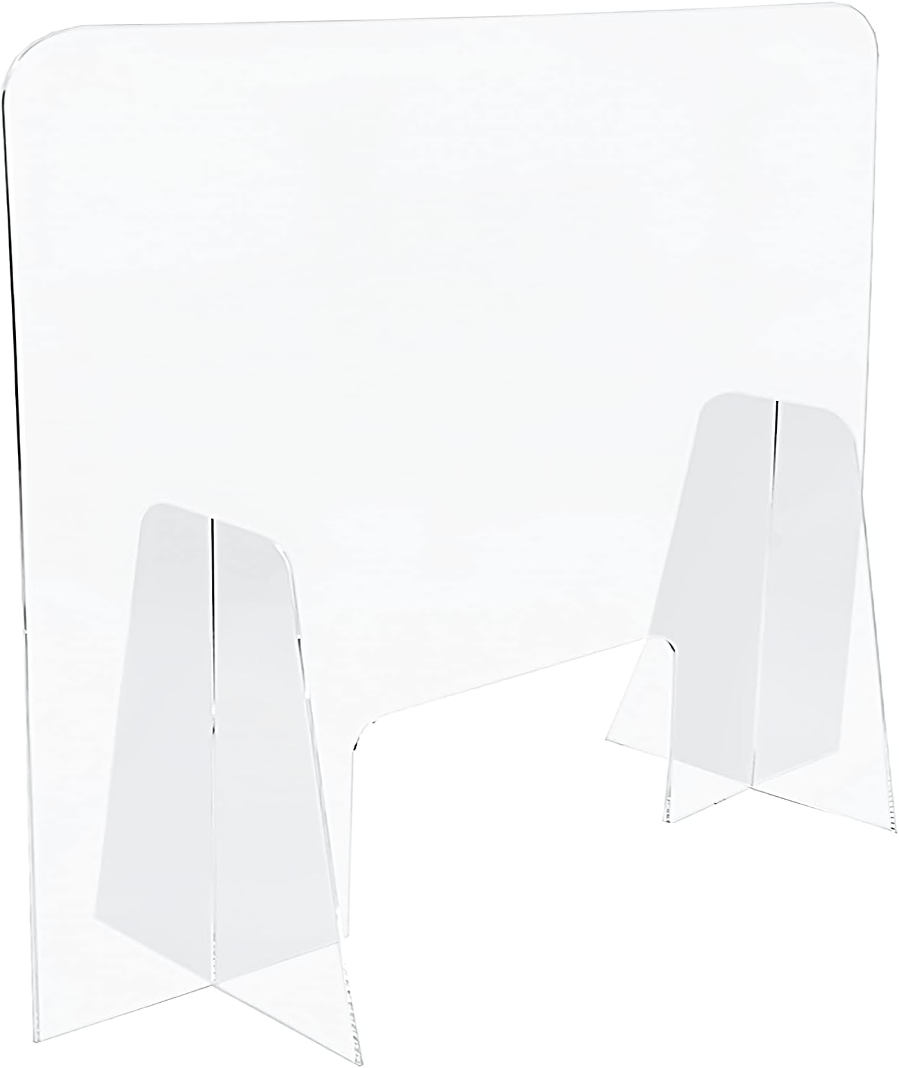 Sneeze Guard 3MM Acrylic Checkout Virus Shield Desk Divider with or Without Access Hatch For Shop Counters & Supermarkets 3 Sizes(DS84/C) (LARGE (1000MM), WITH ACCESS HATCH)