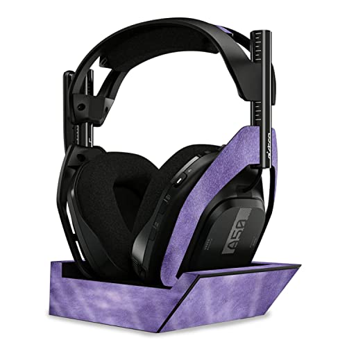 Image of MightySkins Glossy Glitter Skin Compatible With Astro A50 Wireless Headphones + Base Station (Gen 4) - Purple Airbrush | Protective, Durable High-Gloss Glitter Finish | Easy To Apply | Made in the USA
